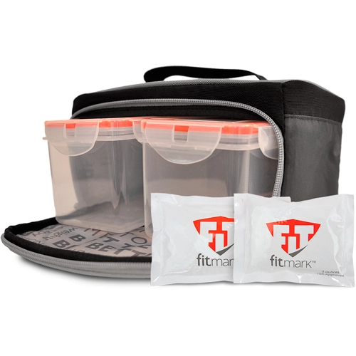 Bolsa Térmica Fitmark The Box Meal Pequena Preta - Imagem 2
