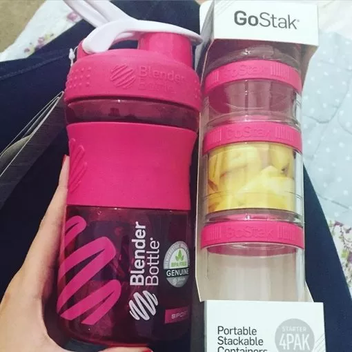 Jogo de Compartimentos BlenderBottle GoStak 4 Pak Pink - Imagem 3