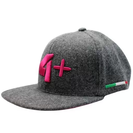 Boné 4+ Athletics Cinza/Rosa