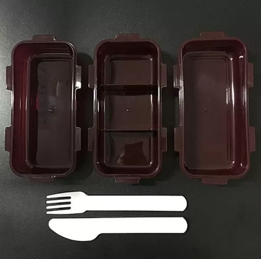 Bolsa Térmica Lock&Lock LunchBag 3 Potes Vermelha - Imagem 5