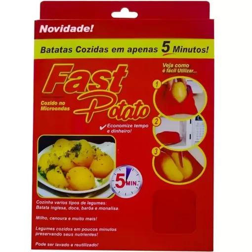 Fast Potato - Bolsa para Cozimento Rápido em Micro-ondas