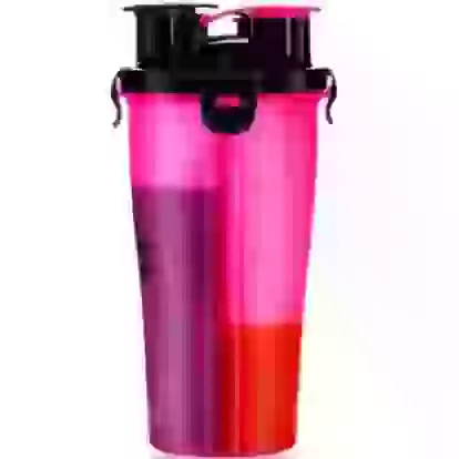 Coqueteleira Fit Shaker Dual Cup 700ml Rosa