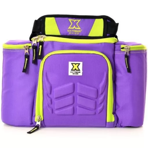 Bolsa Térmica Evolution 40 Extreme Bags Roxa e Verde Neon