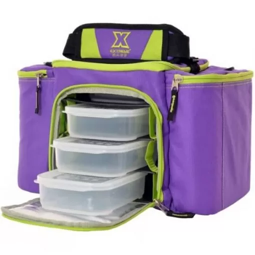 Bolsa Térmica Evolution 40 Extreme Bags Roxa e Verde Neon - Imagem 2