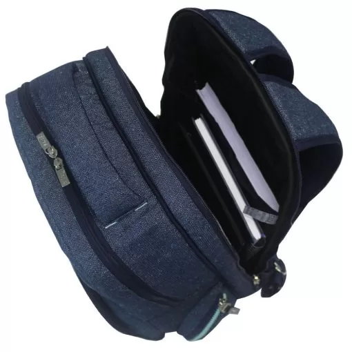 Mochila Térmica Fata Maçaranduba Azul Glitter - Imagem 3