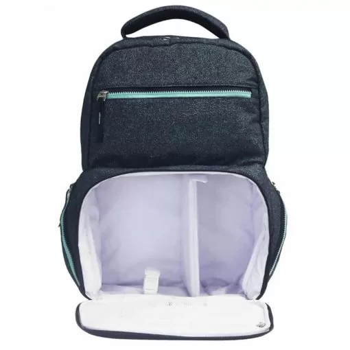 Mochila Térmica Fata Maçaranduba Azul Glitter - Imagem 2