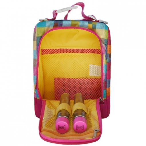 Bolsa Térmica Pacco Fast Fun Xadrez Pink - Imagem 2