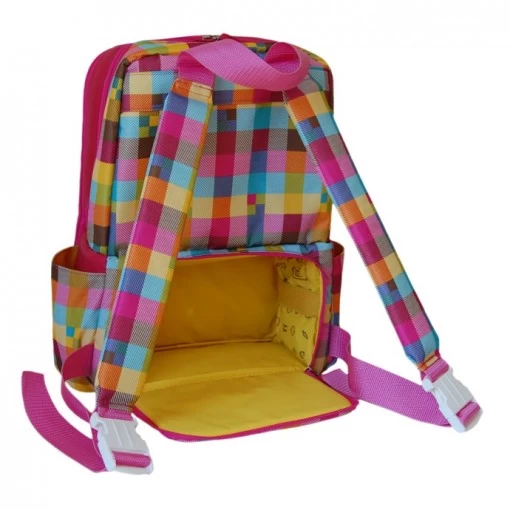 Mochila Térmica Pacco Rush Xadrez Pink - Imagem 2