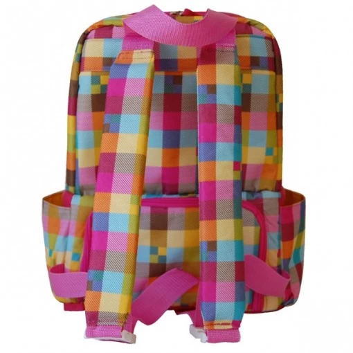 Mochila Térmica Pacco Rush Xadrez Pink - Imagem 4