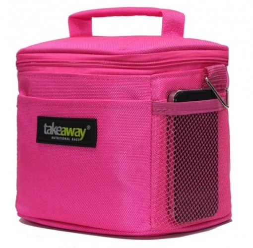 Bolsa Térmica Takeaway Mini Rosa Completa - Imagem 3