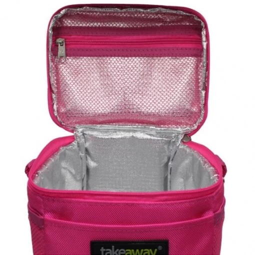 Bolsa Térmica Takeaway Mini Rosa Completa - Imagem 2