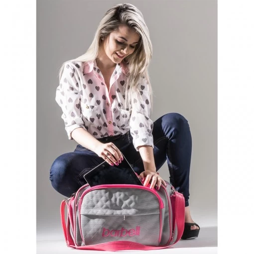 Bolsa Térmica Barbell Gym Clássica Gray Lady - Image 6
