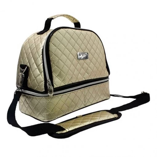 Bolsa Térmica Bizon Matelassê Dourada