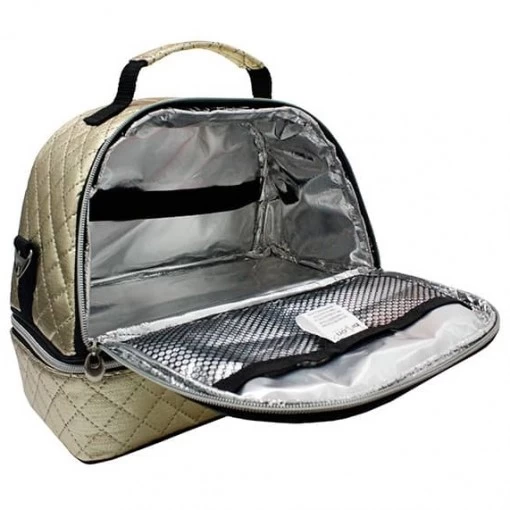Bolsa Térmica Bizon Matelassê Dourada - Imagem 2