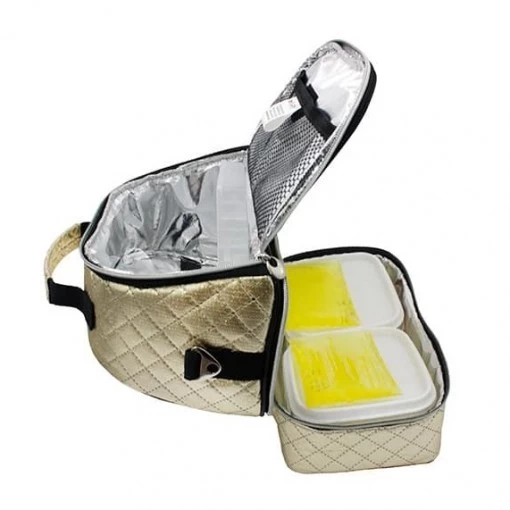 Bolsa Térmica Bizon Matelassê Dourada - Imagem 4