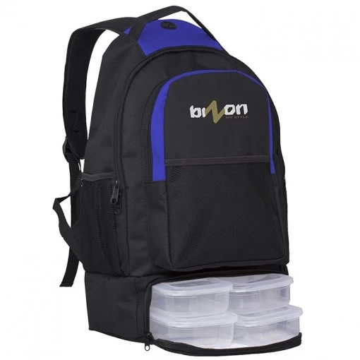 Mochila Térmica Bizon Preta e Azul - Imagem 2