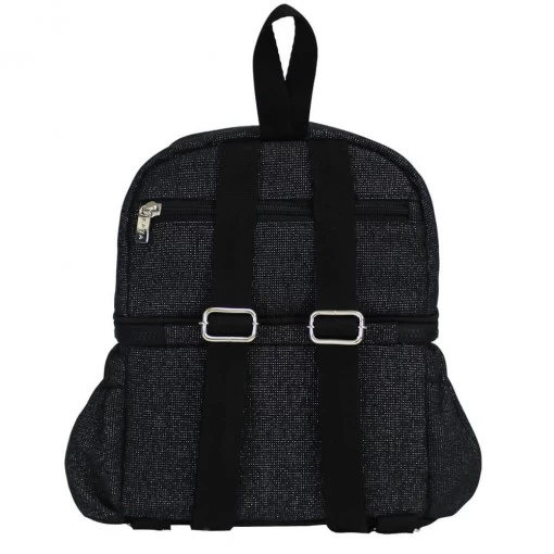 Mochila Térmica Fata Cacau Seca Você Preto Glitter - Imagem 4