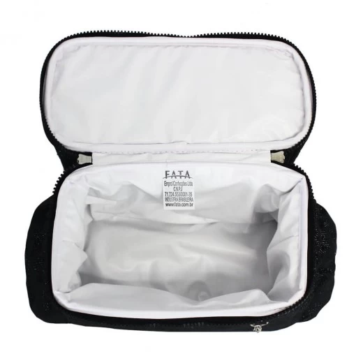 Mochila Térmica Fata Cacau Seca Você Preto Glitter - Imagem 3