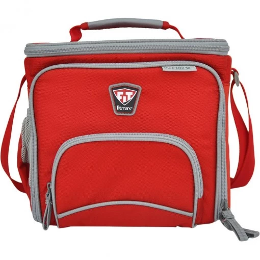 Bolsa Térmica Fitmark The Box Meal Média 2 Refeições Vermelha