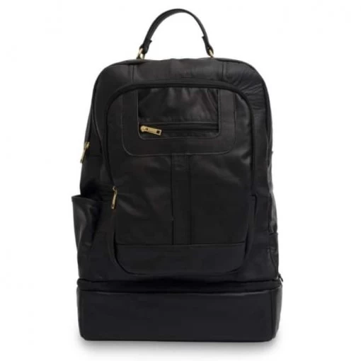 Mochila Térmica Fashion Estilo Livre Bags de Couro Preta