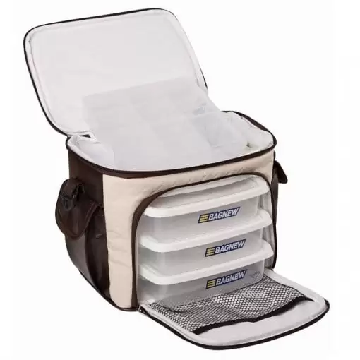 Bolsa Térmica BagNew Fit Model Marfim com Marrom - Image 2
