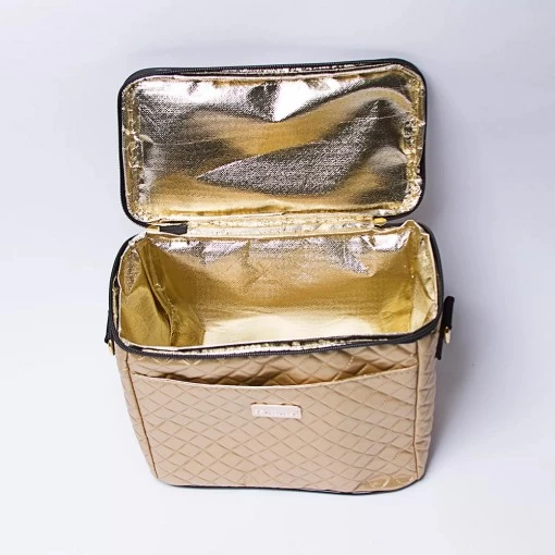 Bolsa Térmica Be Strong Matelassê Dourada - Image 2