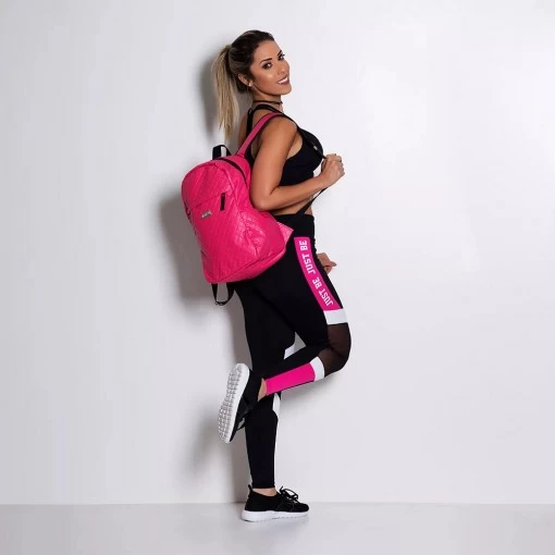 Mochila Fitness Be Strong Matelassê Pink - Imagem 2