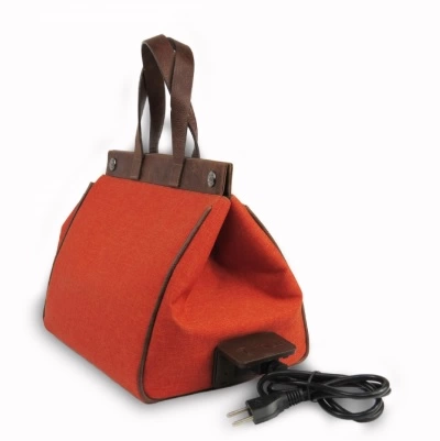 Bolsa Térmica Voilà Classic em Linho Laranja - Imagem 2