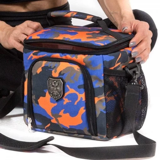 Bolsa Térmica Baggit Foodbag Crossfitter Camuflada Laranja