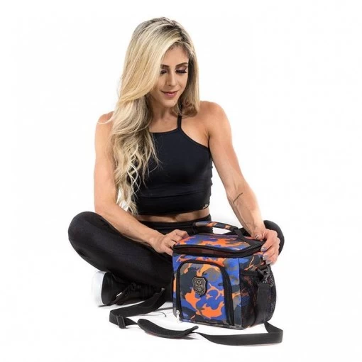 Bolsa Térmica Baggit Foodbag Crossfitter Camuflada Laranja - Image 3
