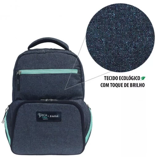Mochila Térmica Fata Maçaranduba By Mayra Cardi Azul Glitter - Imagem 3