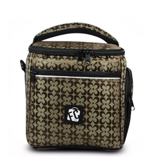 Bolsa Térmica FC Fit Compacta Nude Floral Acetinada