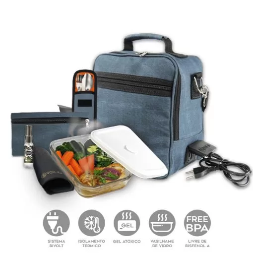 Bolsa Térmica Voilà Kanvas Azul - Completa