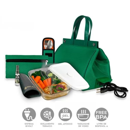 Bolsa Térmica Voilà Pool Mesh Aerado Verde - Completa