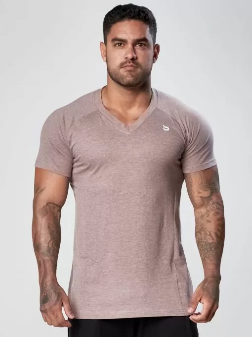 Camisa Retrô Gola V Mascavo