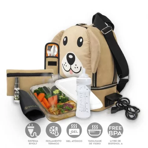 Mochila Térmica Elétrica Voilà Kids Baby Pet Dog - Completa