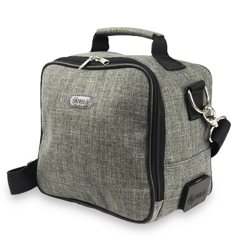 Bolsa Térmica Voilà Cosmopolitan em Linho Importado Preto - Completa - Imagem 4
